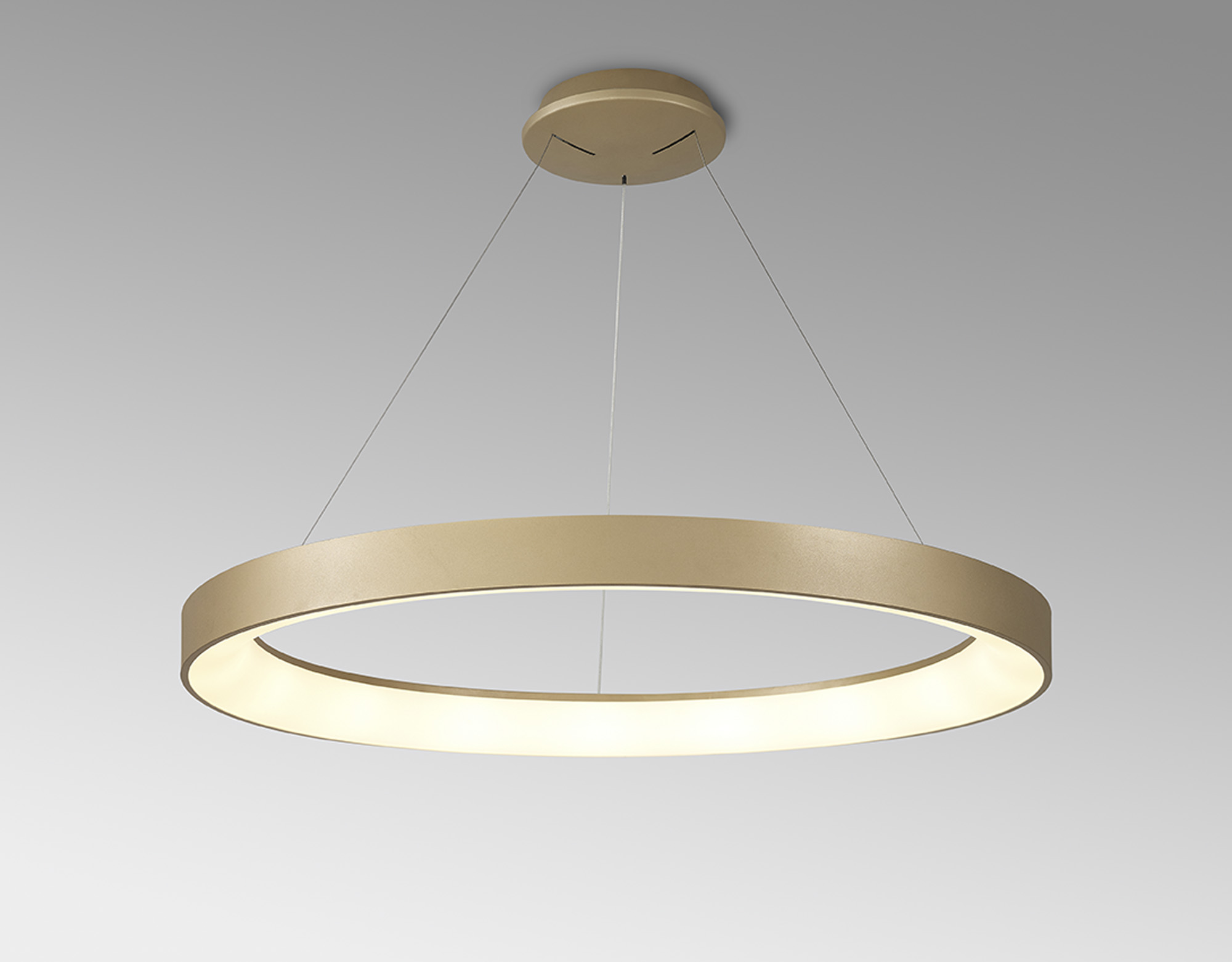 Niseko II Gold Ceiling Lights Mantra Ring Pendants